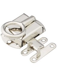 Solid Brass Hoosier Left-Hand Cabinet Latch